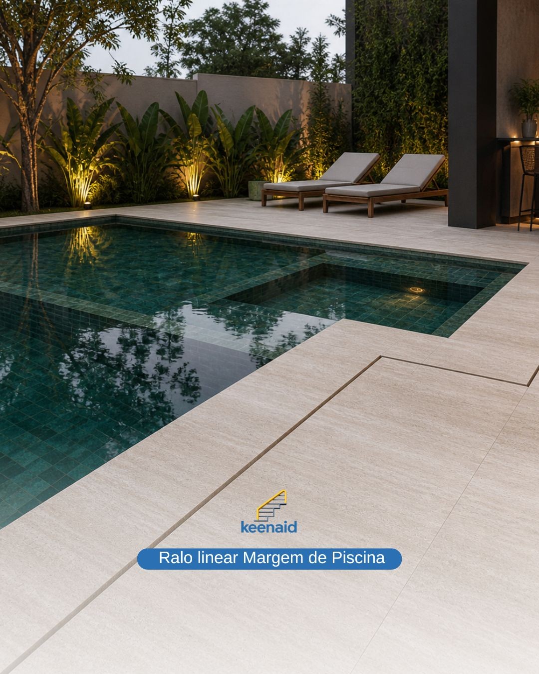 ralo linear margem piscina